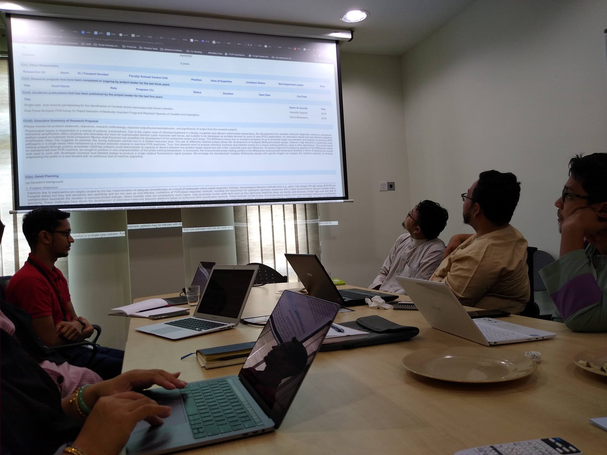 Research progress report image